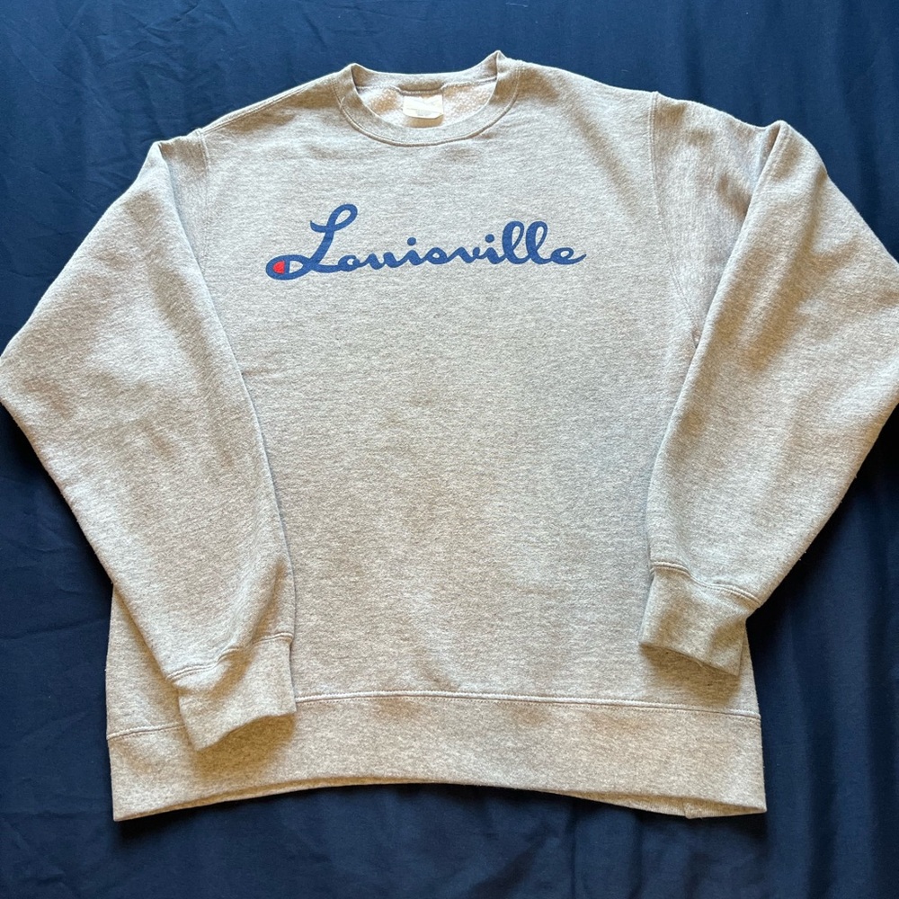 Louisville Champion Bootleg Crewneck Sweatshirt Size Small